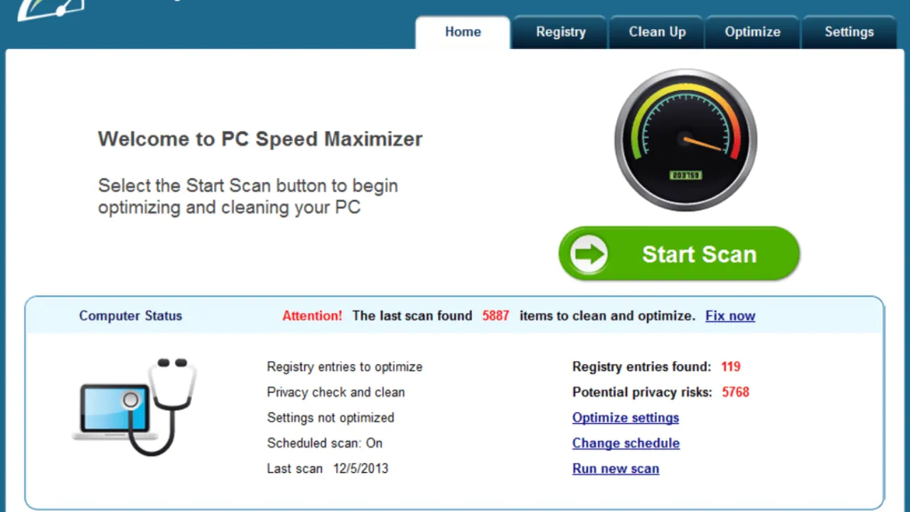 Avanquest PC Speed ​​Maximizer Free 