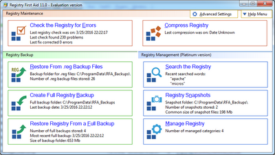 Registry First Aid Platinum Crack 