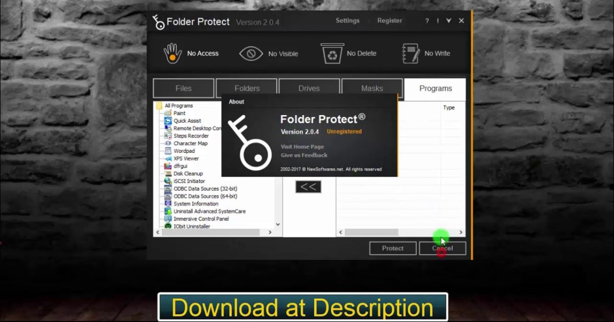 Folder Protect Cracked Free