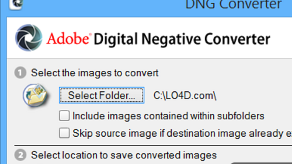 Adobe DNG Converter Download PC