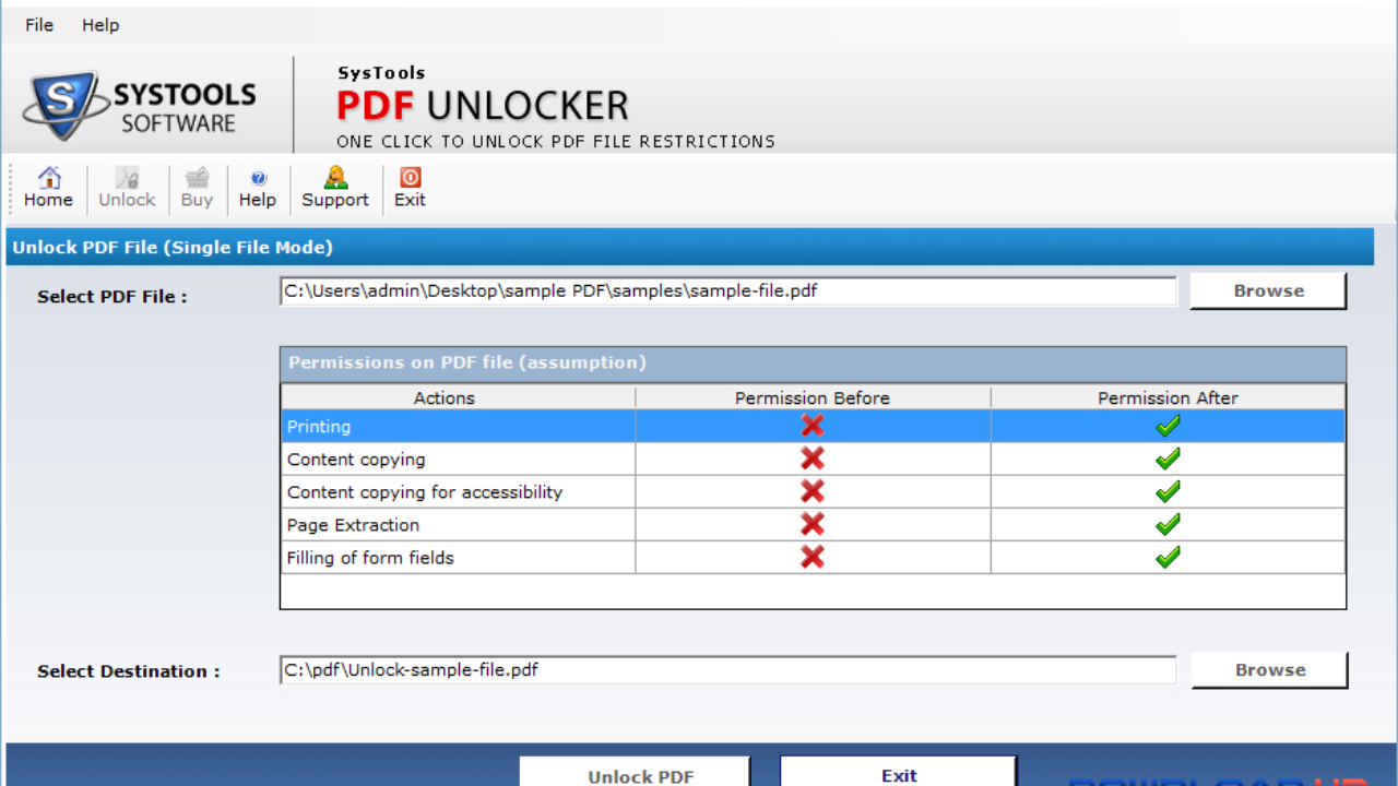 Systools PDF Unlocker Download 