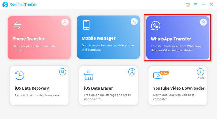 Syncios WhatsApp Transfer Download 