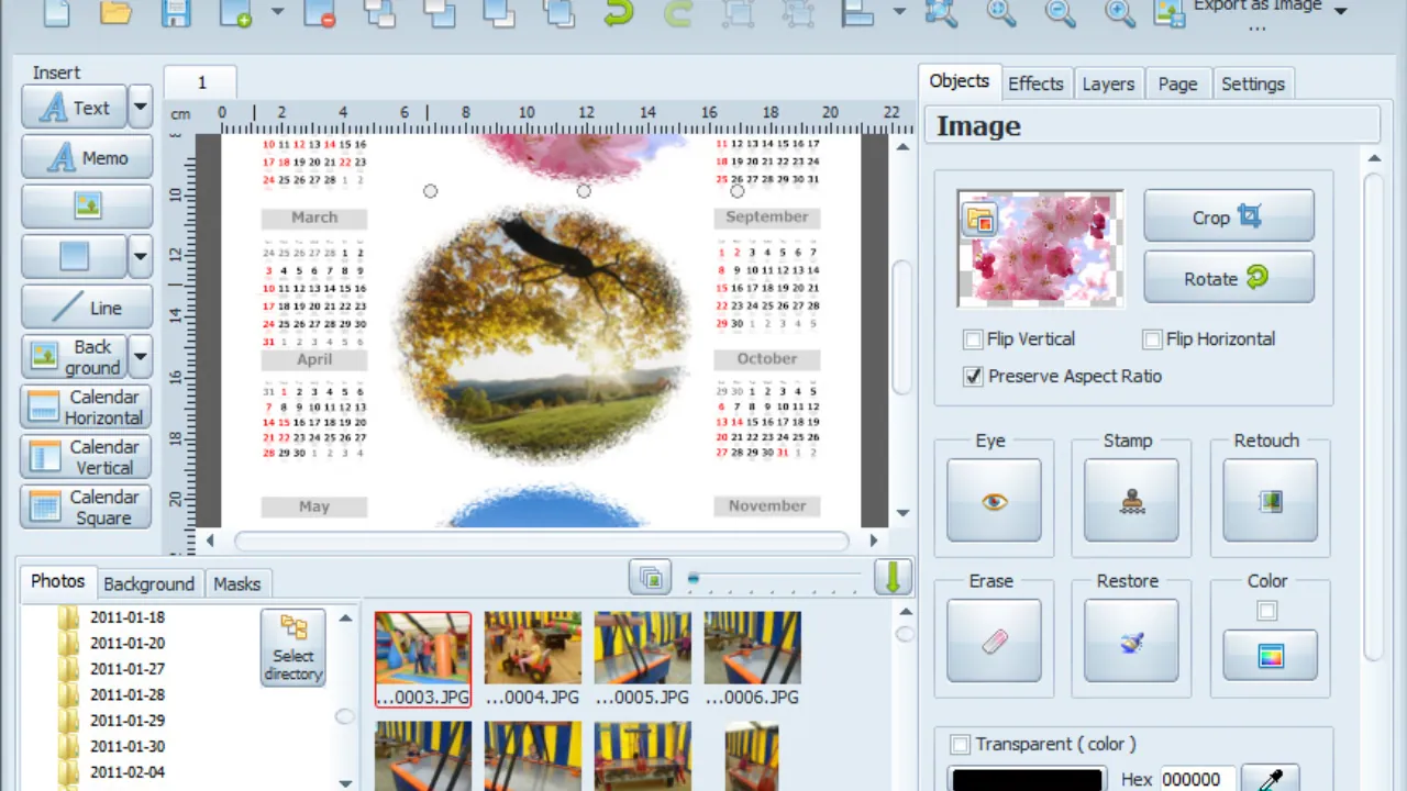 Mojosoft Photo Calendar Studio Free 