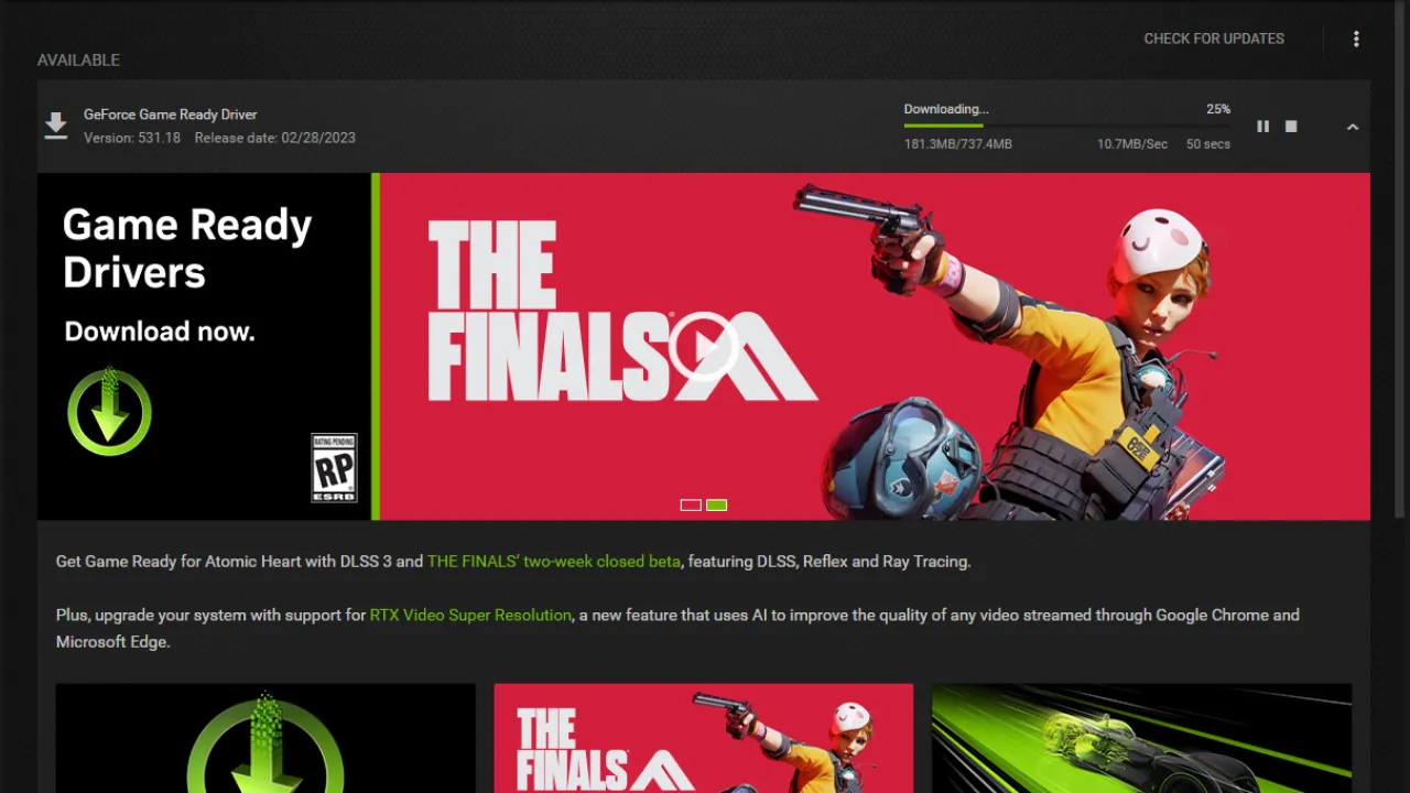 Nvidia GeForce Download 